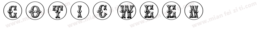 gotic ween字体转换